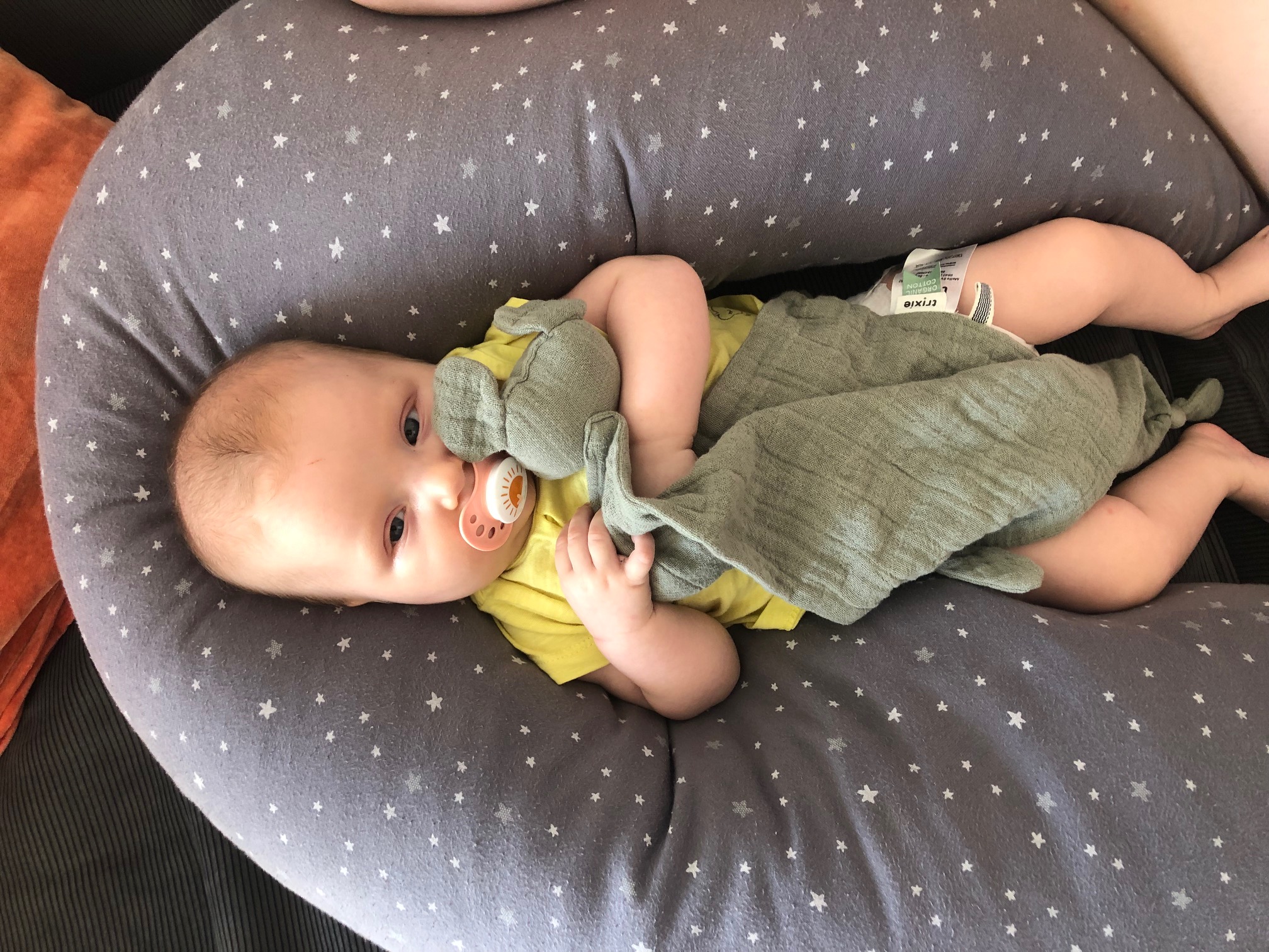 met haar favoriete totje