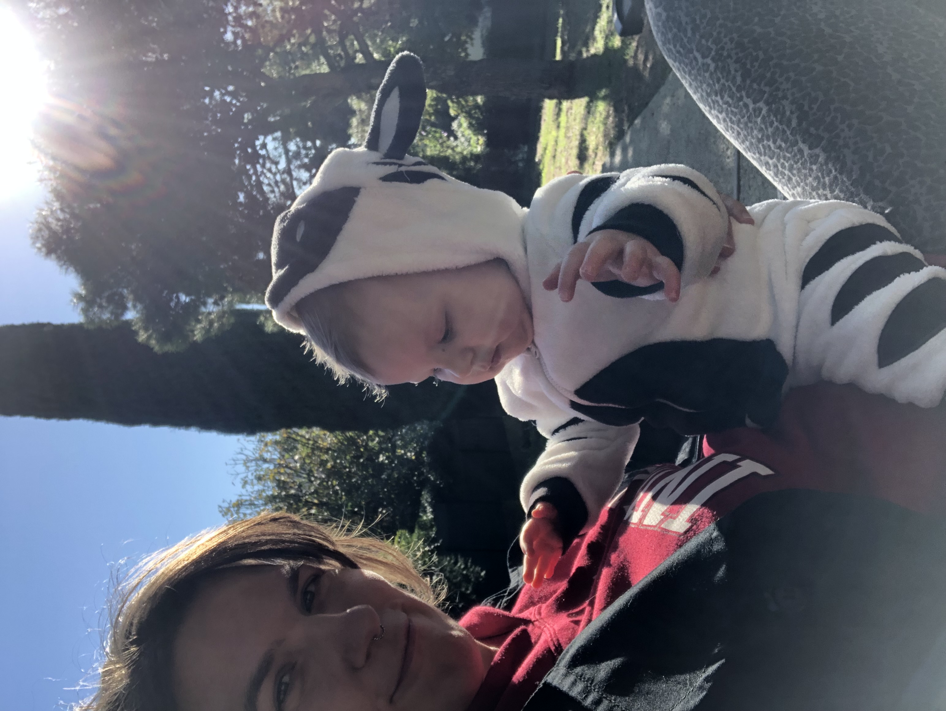 Met mama in het park