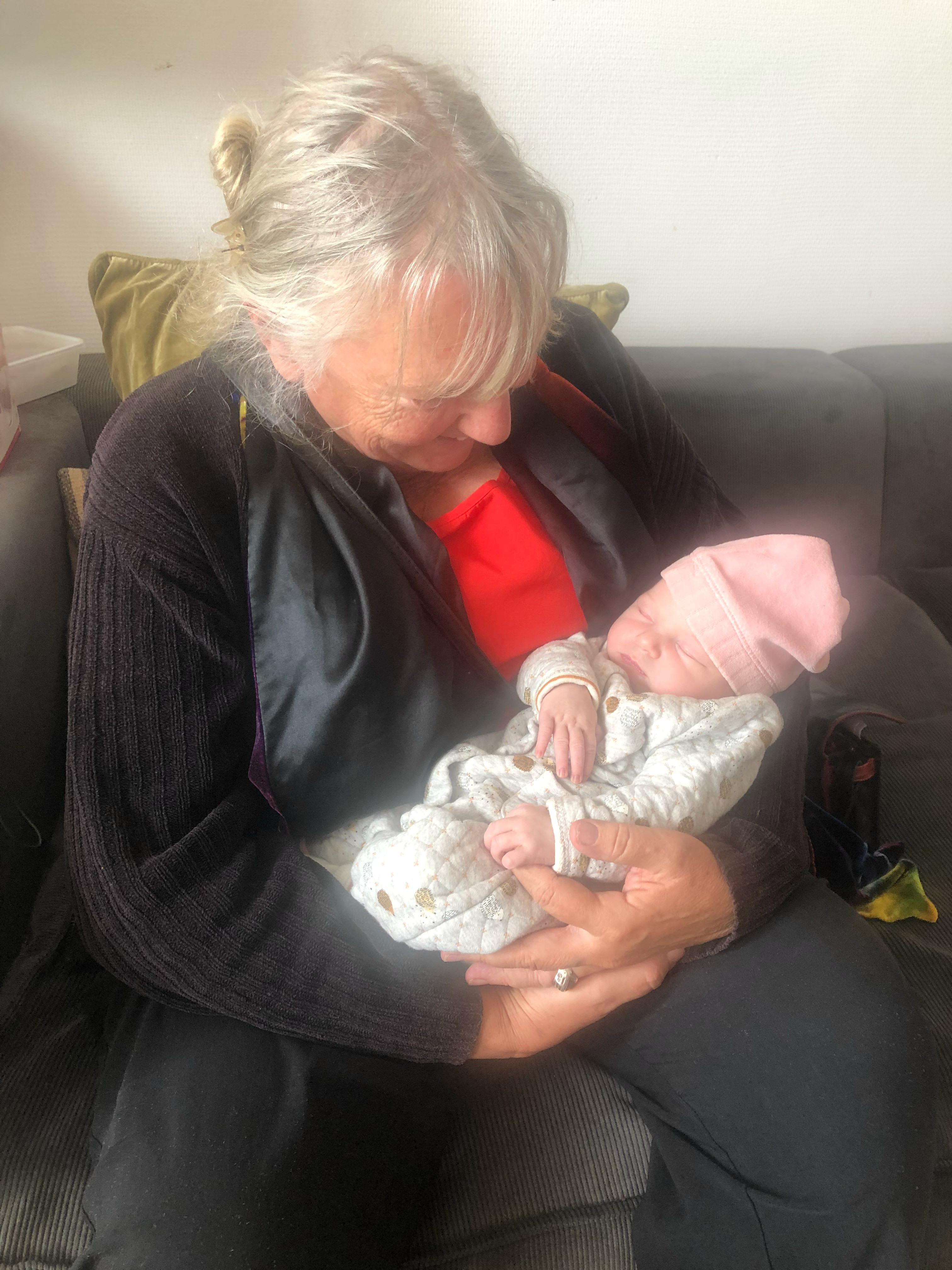 Oma Adriaans met Odette